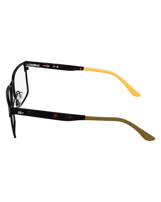 Lacoste Black L2314 002 Optical Frames Metal Squared Normal for men