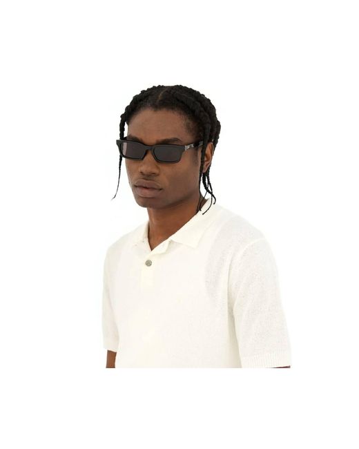 Retrosuperfuture Black Zzv Gesto Sunglasses Acetate Squared Normal