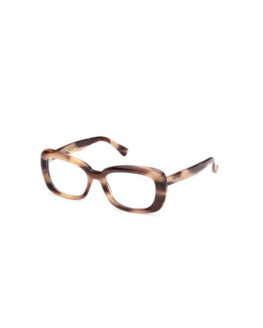 Max Mara Black Mm5211 047 Optical Frames Acetate Round Normal