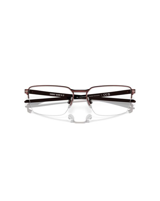 Oakley Black Ox5080 Sway Bar 0.5 508003 Optical Frames Titanium Squared Normal for men