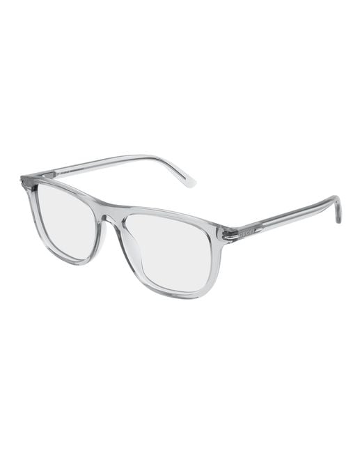 Gucci Black Gg2130O 008 Optical Frames Acetate Transparent Squared for men