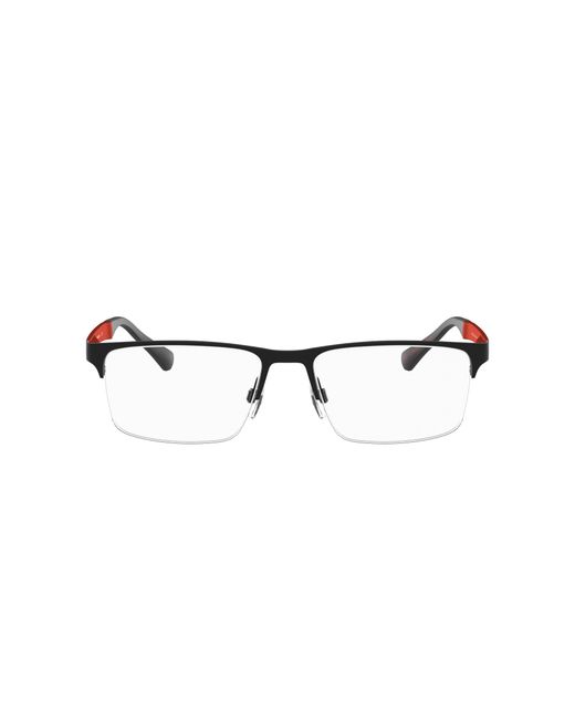 Emporio Armani Black Ea1110D 3330 Optical Frames Metal Transparent Squared Normal for men