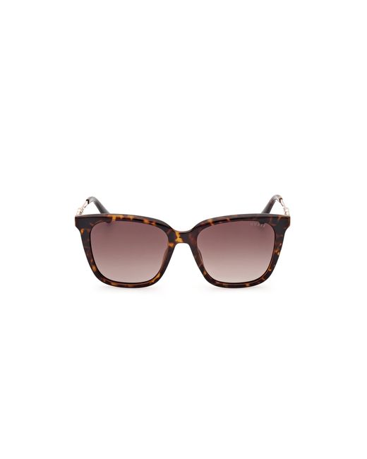 Guess Black Gu7886 52F Sunglasses Injected Squared Normal Shaded
