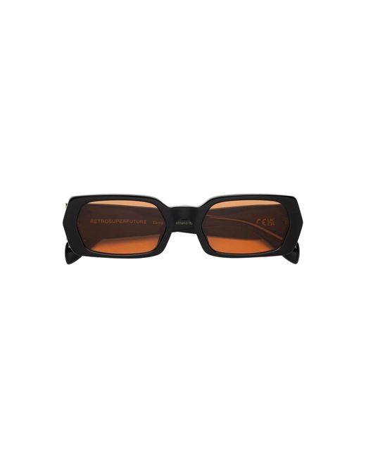 Retrosuperfuture Black Ebq L'Altro Refind Sunglasses Acetate Squared Normal