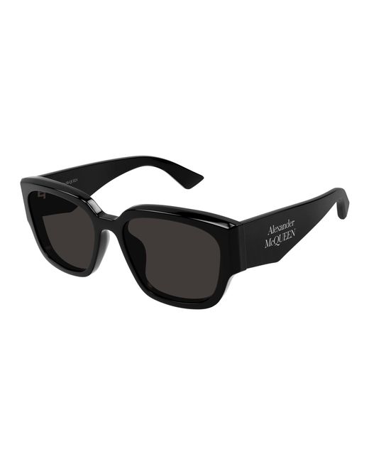 McQueen Black Am0468S 001 Sunglasses Acetate Squared