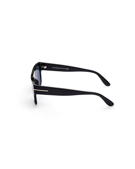 Tom Ford Black Ft0907 Dunning-02 01V Sunglasses Acetate Squared Normal for men