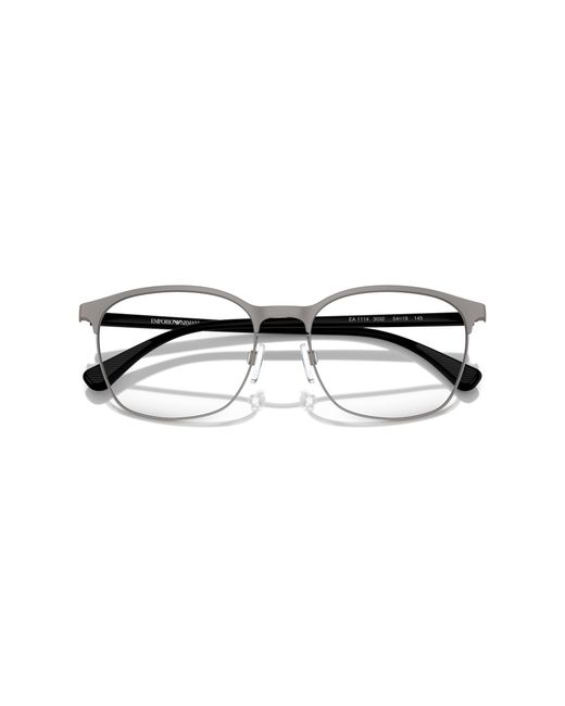 Emporio Armani Black Ea1114 3380 Optical Frames Metal Transparent Round Normal for men