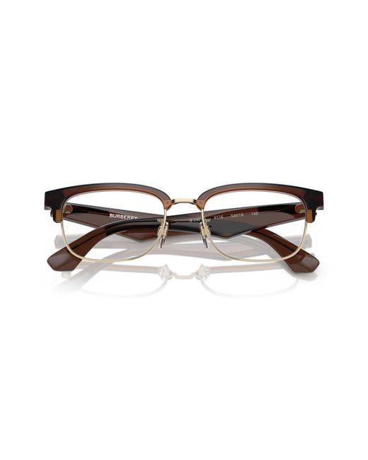 Burberry Black Be2424D 4116 Optical Frames Injected Transparent Squared Normal for men