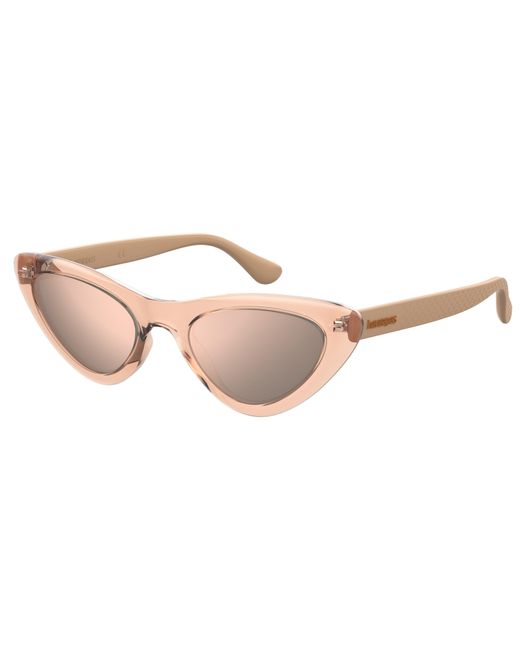 Havaianas Black Pipa 9R6/0J Sunglasses Plastic Cat Eye Mirror
