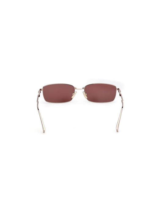 Max Mara Black Mm0199 36S Sunglasses Metal Bordeaux Normal