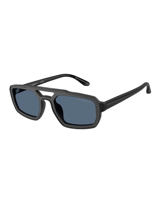Emporio Armani Black Ea4240U 501787 Sunglasses Acetate Geometric Normal for men