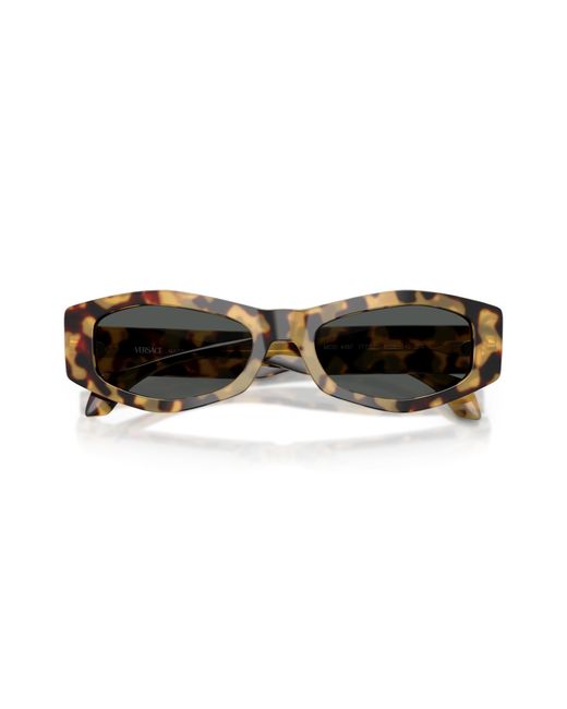 Versace Black Ve4487 777/87 Sunglasses Acetate Geometric Normal