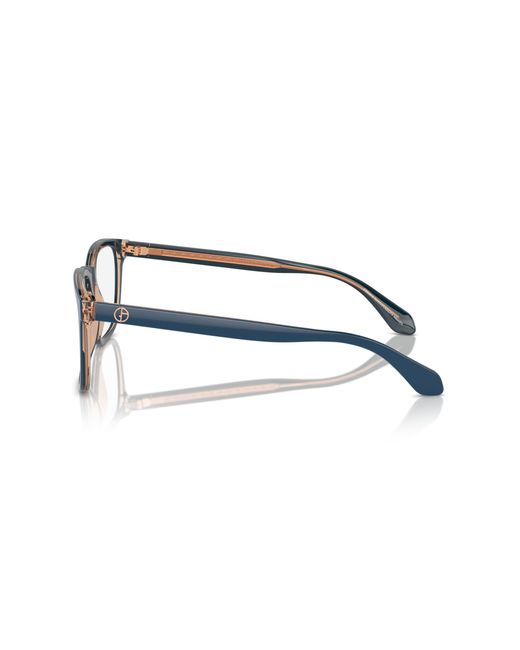 Giorgio Armani Black Ar7255 6085 Optical Frames Acetate Transparent Pillow Normal for men