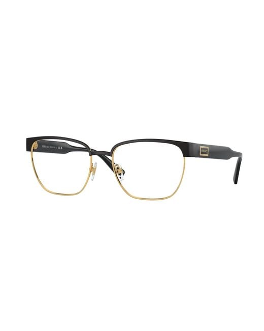 Versace Black Ve1264 1436 Optical Frames Metal Pillow Normal for men