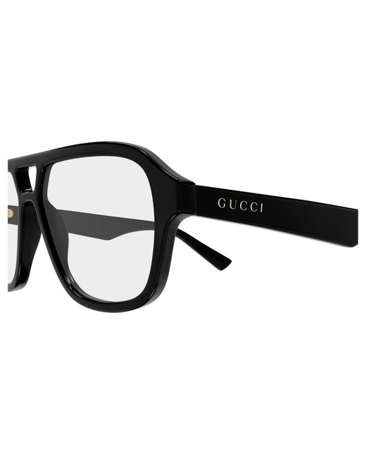 Gucci Black Gg2183O 001 Optical Frames Acetate Transparent Round for men
