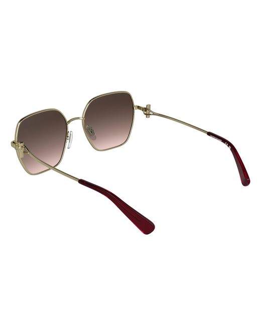 Longchamp Black Lo190S 721 Sunglasses Metal Squared Normal