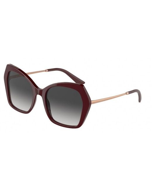 Dolce & Gabbana Black Dg4399 30918G Sunglasses Plastic Butterfly Normal Nuanced