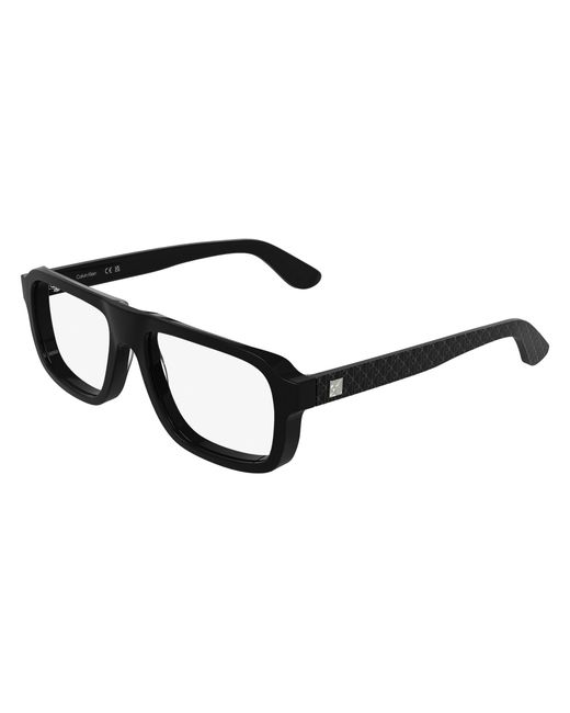 Calvin Klein Black Ck25548 001 Optical Frames Acetate Squared Normal for men