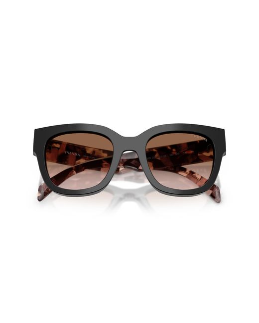Prada Black Pr C04S 28F90P Sunglasses Acetate Squared Normal Nuanced