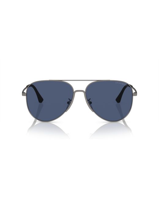 Emporio Armani Black Ea2149D 300380 Sunglasses Metal Pilot Normal for men