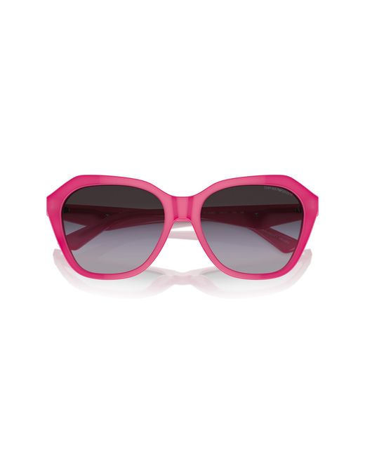 Emporio Armani Black Ea4221 61188G Sunglasses Acetate Geometric Normal Shaded