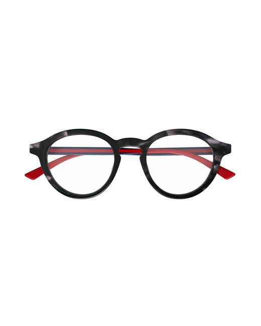 Gucci Black Gg1871O 004 Optical Frames Acetate Transparent Round for men