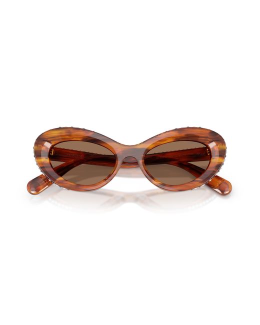 Swarovski Black Sk6061U 109173 Sunglasses Acetate Cat Eye Normal