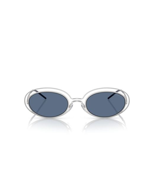 Emporio Armani Black Ea2160 304580 Sunglasses Metal Round Normal