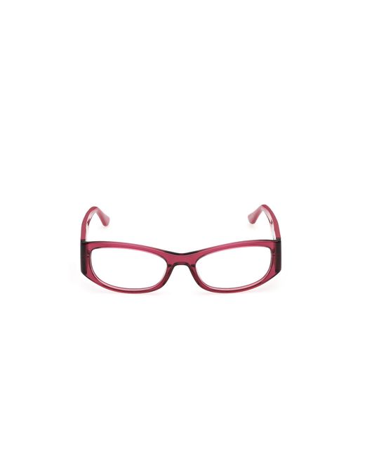 Guess Red Gu50352 069 Optical Frames Acetate Round Normal