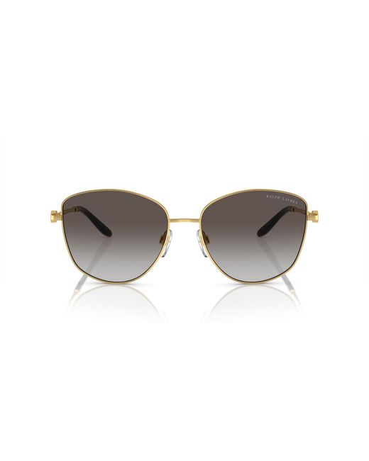Ralph Lauren Black Rl7079 The Vivienne 90048G Sunglasses Metal Round Normal Shaded