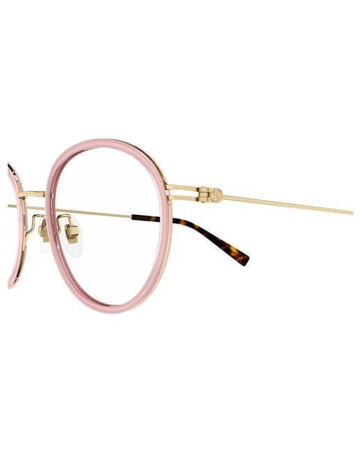 Gucci Black Gg1851Oa 008 Optical Frames Injected Transparent Round
