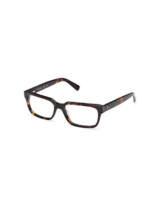 Guess Black Gu50329 052 Optical Frames Acetate Squared Normal for men