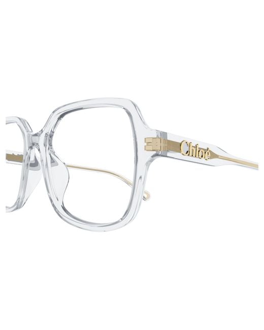 Chloé Black Ch0277Oa 002 Optical Frames Acetate Transparent Squared