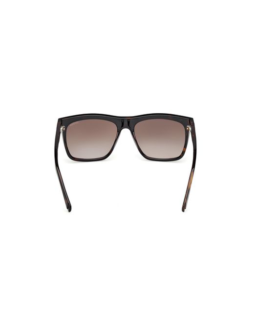 Guess Black Gu00222 52F Sunglasses Injected Squared Normal for men