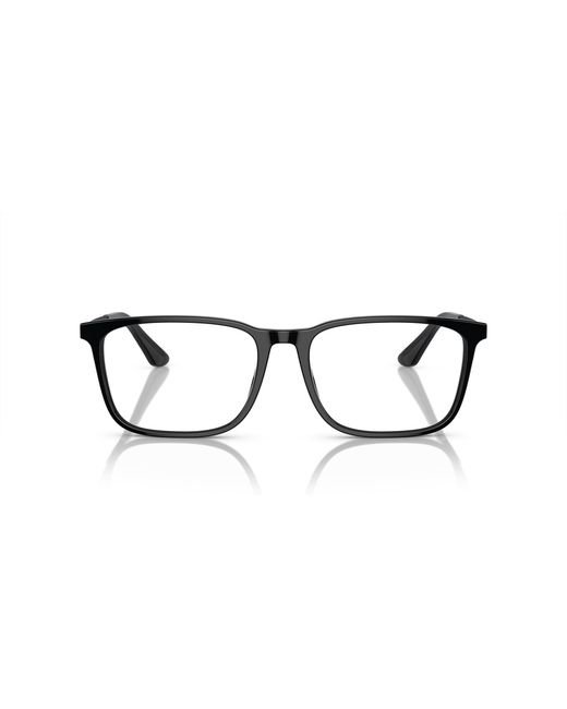 Giorgio Armani Black Ar7249 5001 Optical Frames Acetate Transparent Squared Normal for men