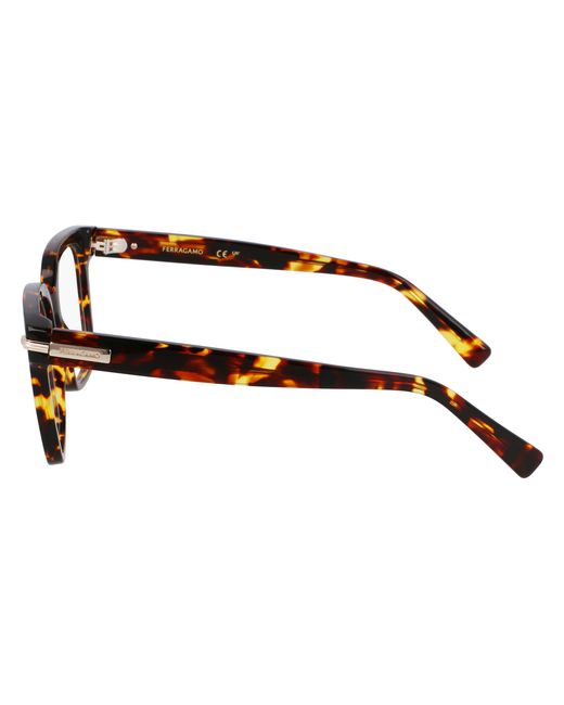 Ferragamo Black Sf3009 242 Optical Frames Acetate Squared Normal