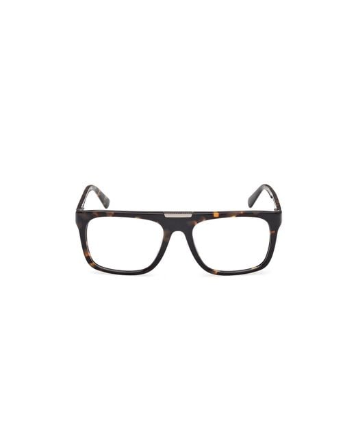 Guess Black Gu50328 052 Optical Frames Acetate Squared Normal for men