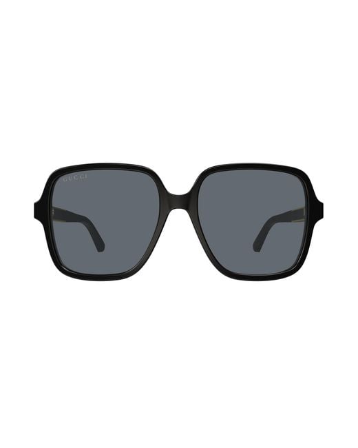 Gucci Black Gg1189Sa 002 Sunglasses Acetate Squared Normal