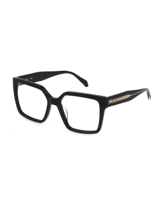 Just Cavalli Black Vjc006 0700 Optical Frames Acetate Squared