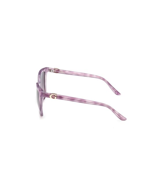 Guess Purple Gu00191 80Z Sunglasses Injected Squared Normal