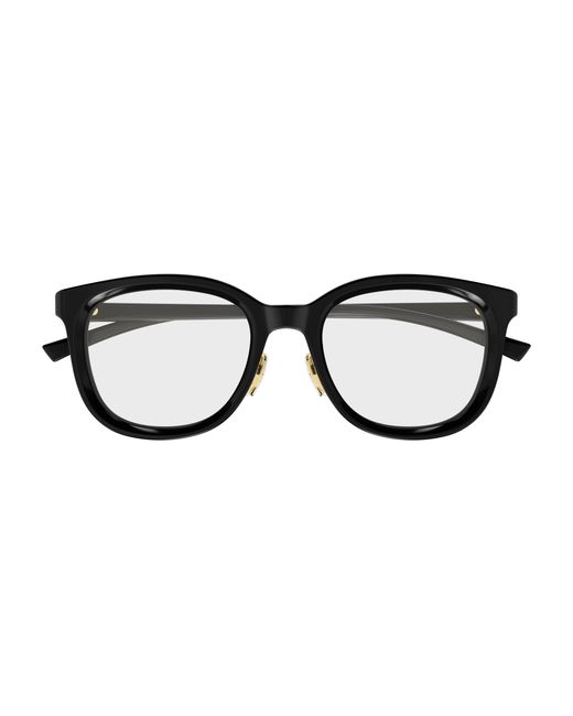 Gucci Black Gg1949Ok 001 Optical Frames Acetate Transparent Round for men