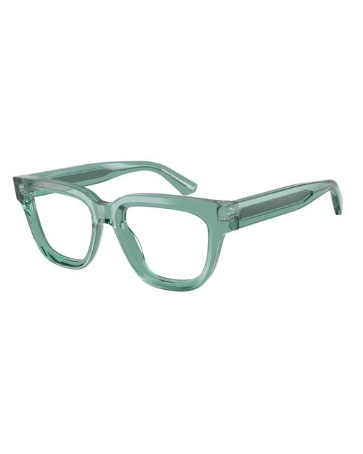 Emporio Armani Green Ea3281 6365 Optical Frames Acetate Transparent Geometric Normal