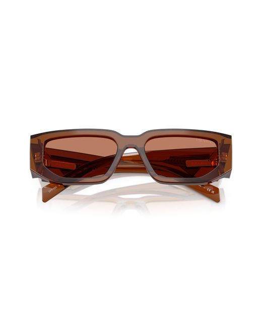 Prada Black Pr 09Zs 20H90Q Sunglasses Acetate Squared Normal for men