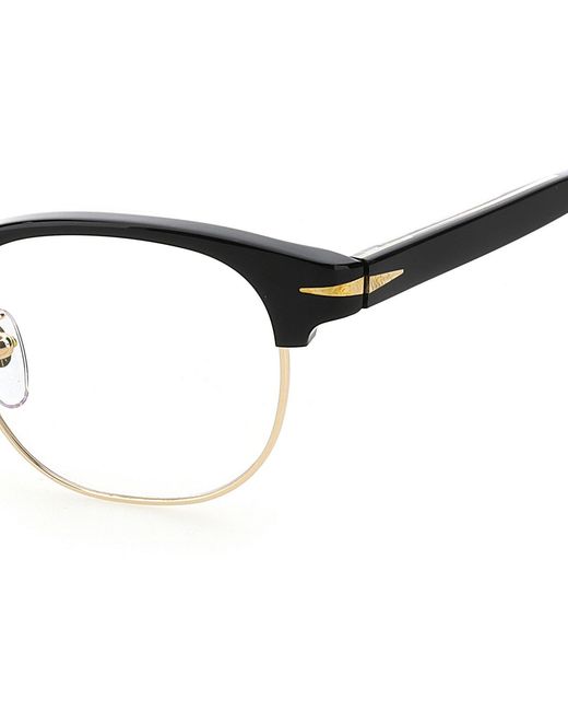 David Beckham Black Db 1012 807 Optical Frames Acetate Round for men
