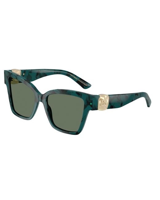 Dolce & Gabbana Green Dg4470 3460/2 Sunglasses Acetate Squared Normal