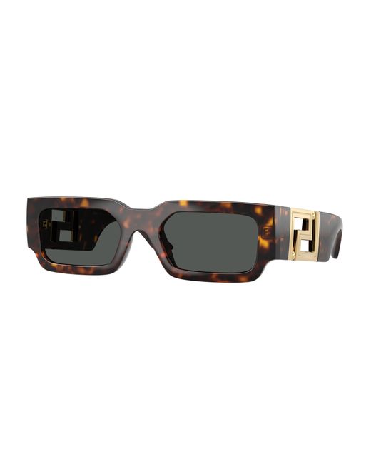 Versace Black Ve4506U 108/87 Sunglasses Injected Squared Normal for men