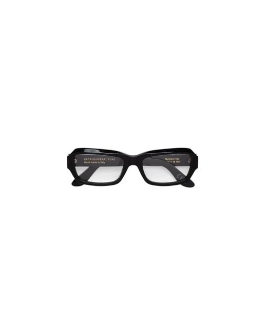 Retrosuperfuture Black Hr8 Numero 134 Optical Frames Acetate Squared