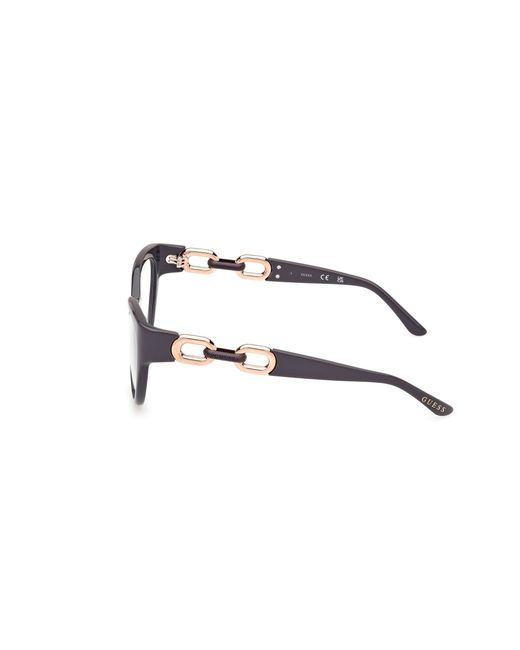 Guess Black Gu50182 001 Optical Frames Acetate Cat Eye Normal