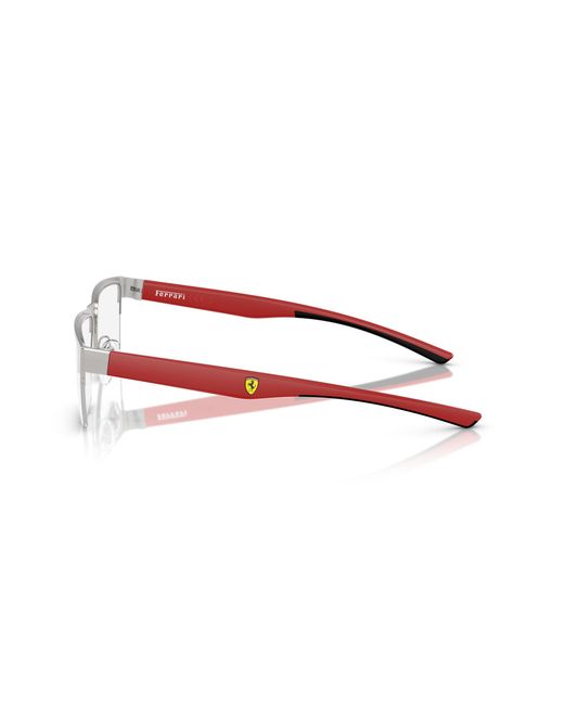 FERRARI SCUDERIA Black Fz7007 107 Optical Frames Metal Squared Normal for men