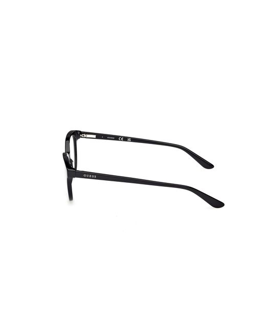 Guess Black Gu50270 001 Optical Frames Acetate Round Normal